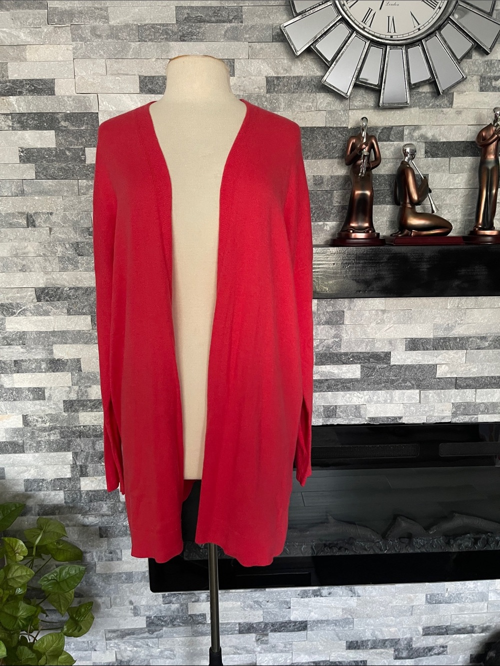 Gap Cardigan Coral Pink Cotton/acrylic / Nylon Size XXL
